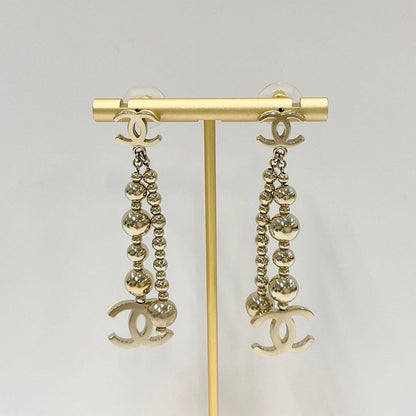Chanel Earrings Cocomark Ball Gold