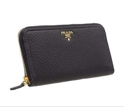 Prada Leather Vitello Daino Zip Around Wallet — view 3