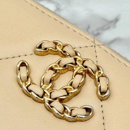 Chanel 19 Wallet Gold