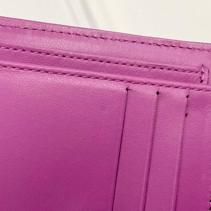 Chanel Quilted Caviar Leather CC Logo Wallet Trifold — view 8