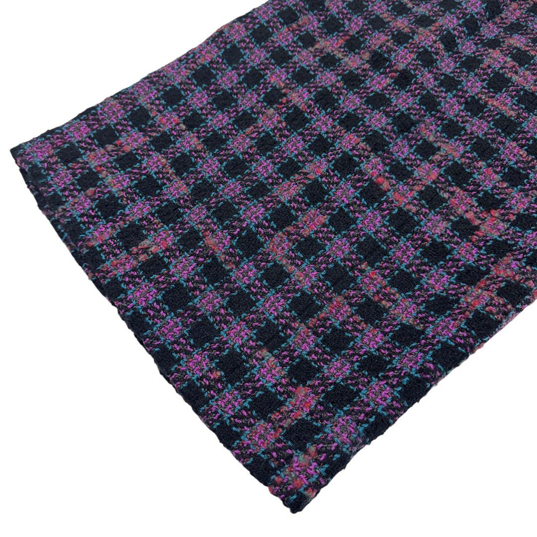 Chanel CC Logo Button Tweed Skirt 36 — view 5