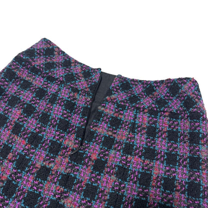 Chanel CC Logo Button Tweed Skirt 36 — view 6
