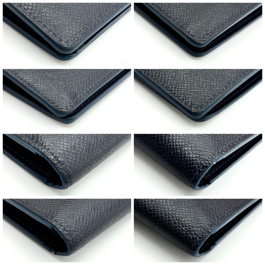 Louis Vuitton Wallet Taiga Portefeuille Brazza NM Navy — view 8
