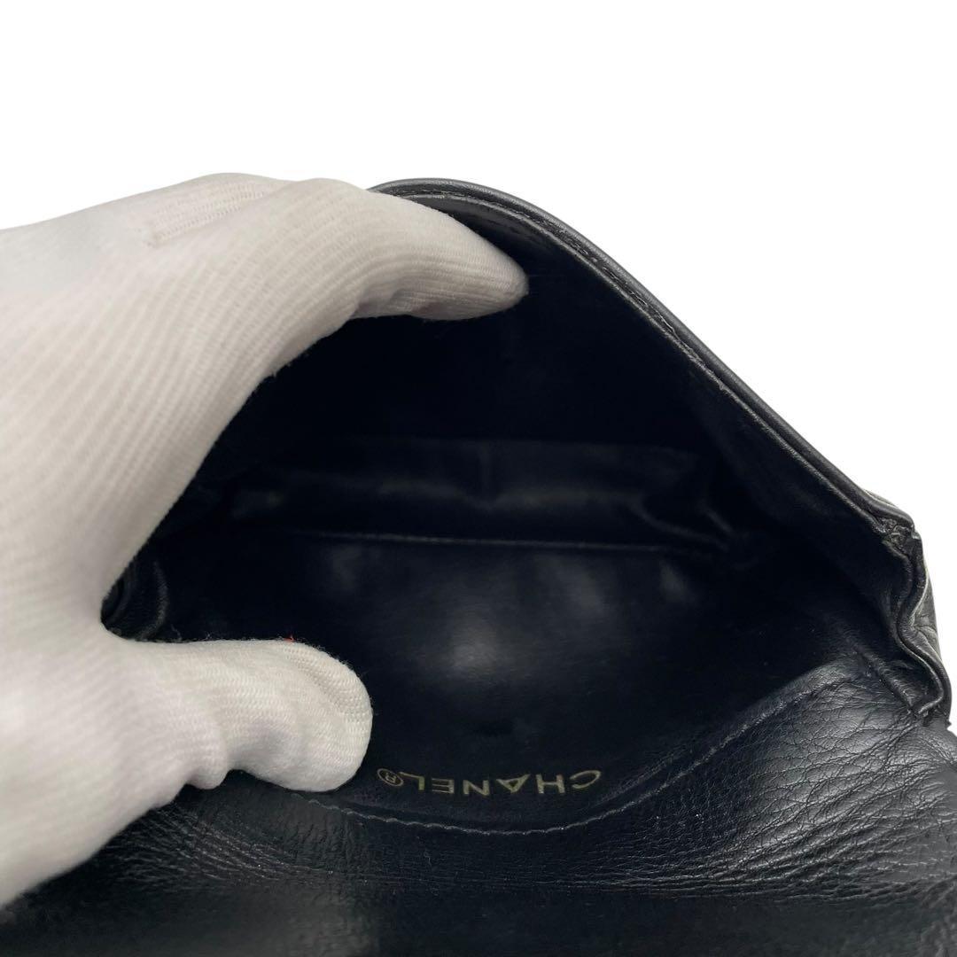 Chanel Lambskin CC Logo Waist Belt Bag Black — view 8