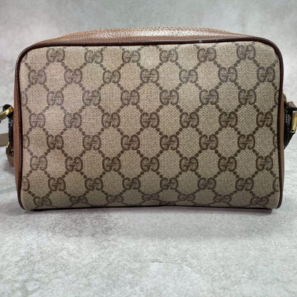 Gucci GG Sherry Line Shoulder Bag Brown Leather — view 3