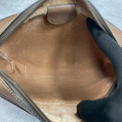 Gucci GG Sherry Line Shoulder Bag Brown Leather — view 5