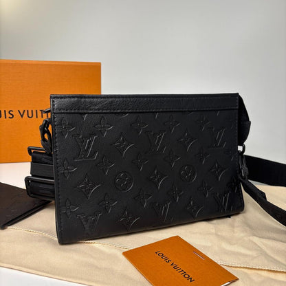 Louis Vuitton Monogram Shadow Gaston Shoulder Bag — view 3