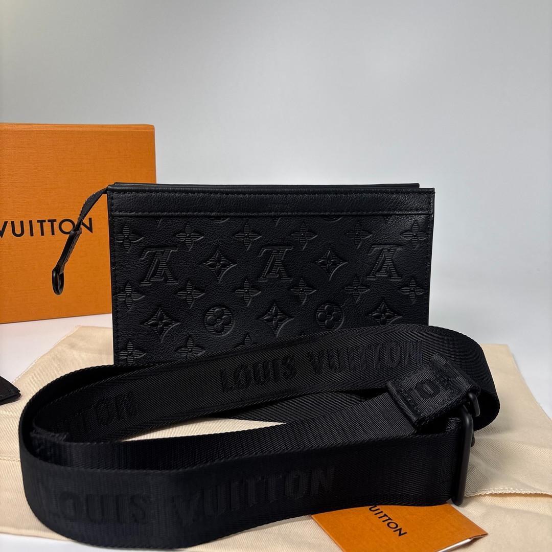 Louis Vuitton Monogram Shadow Gaston Shoulder Bag — view 5