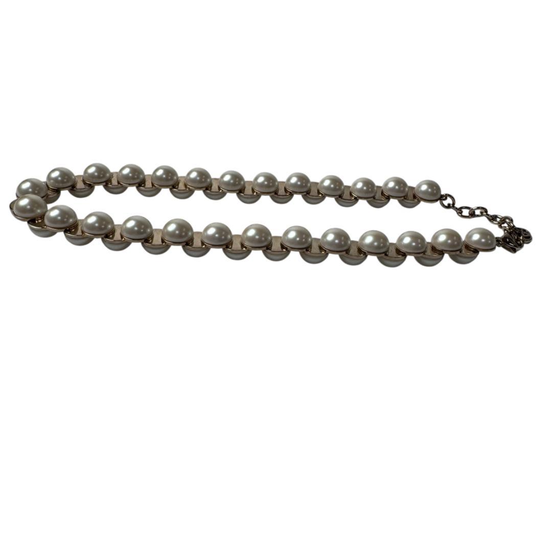 Gucci Interlocking G Faux Pearl Necklace Choker — view 5