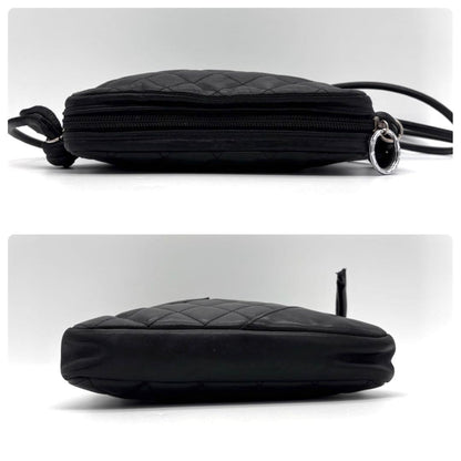 Chanel Cambon Line Leather Pochette Shoulder Bag Black — view 6