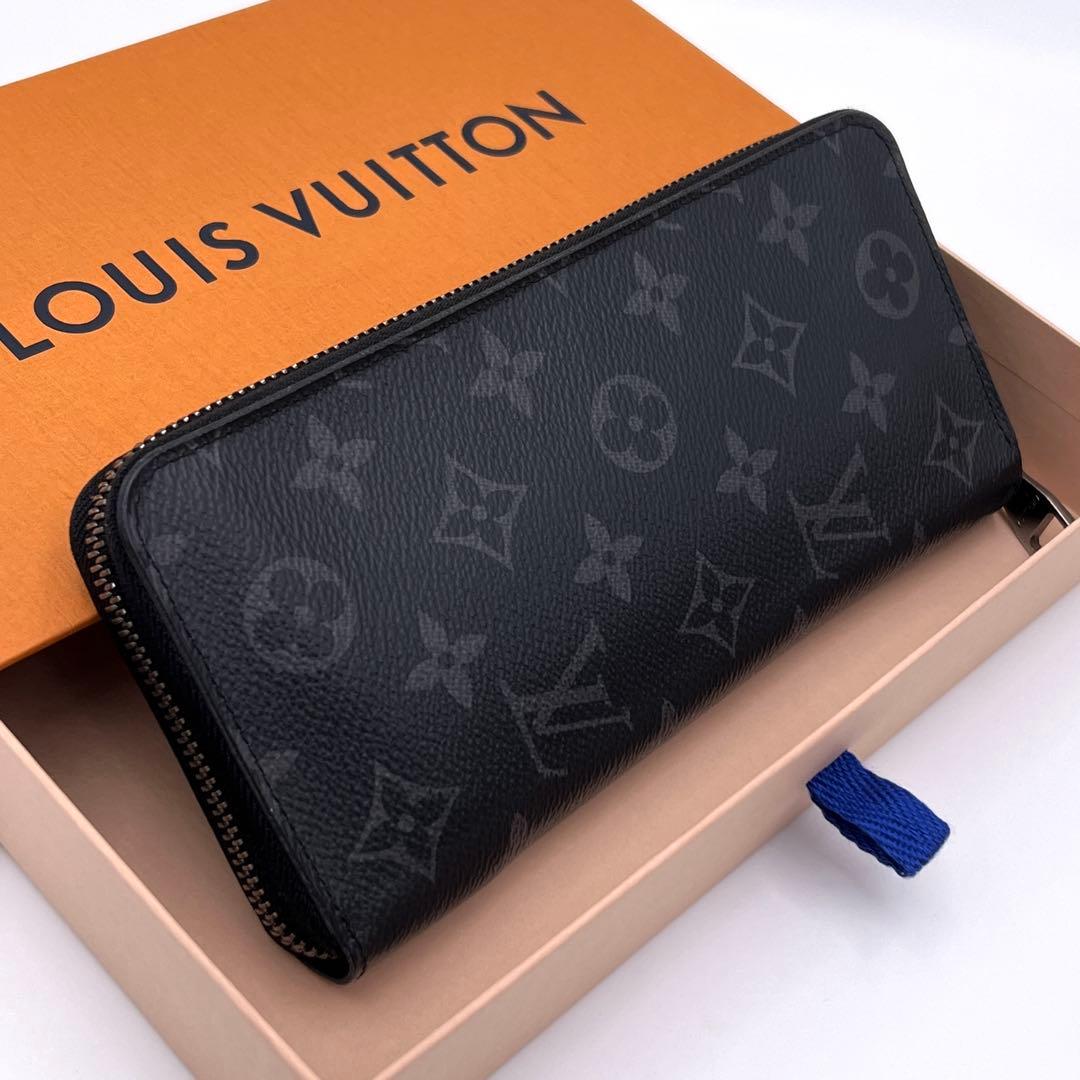 Louis Vuitton Monogram Eclipse Zippy Wallet Vertical Black — view 2