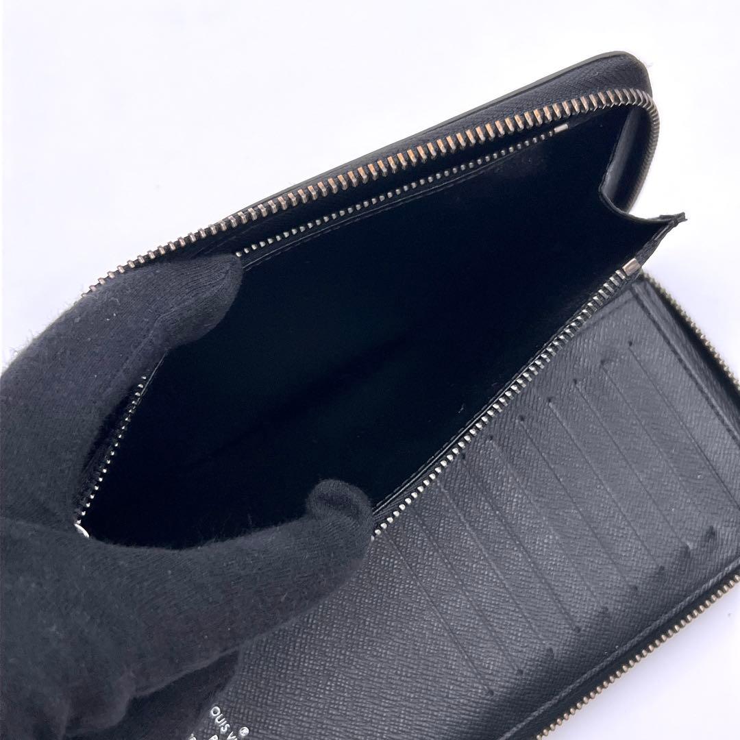 Louis Vuitton Monogram Eclipse Zippy Wallet Vertical Black — view 5