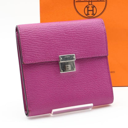 Hermes Tri Foldwallet Shavel Pink Wallet