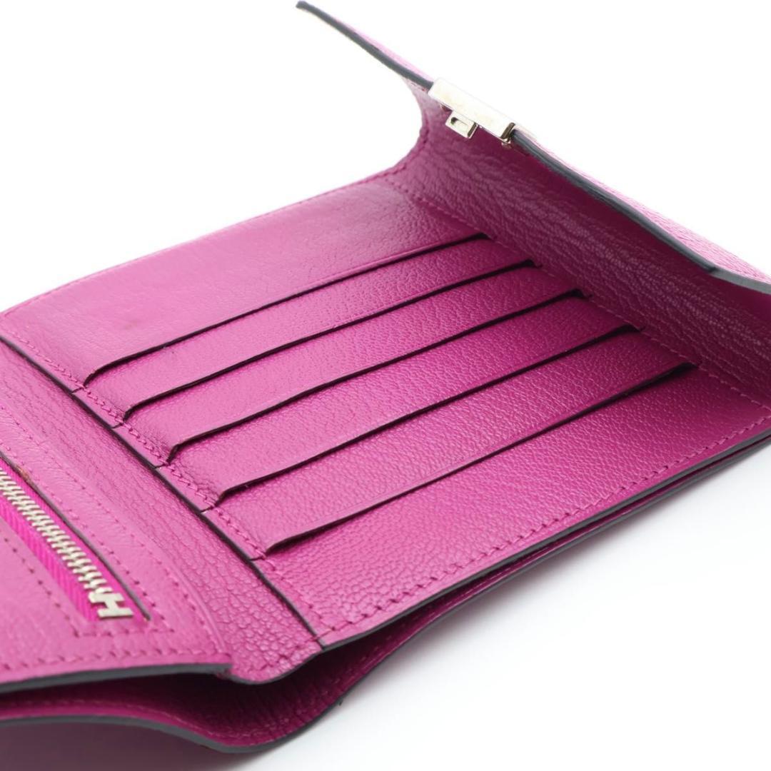 Hermes Tri Foldwallet Shavel Pink Wallet — view 4