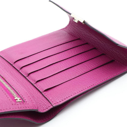 Hermes Tri Foldwallet Shavel Pink Wallet — view 4