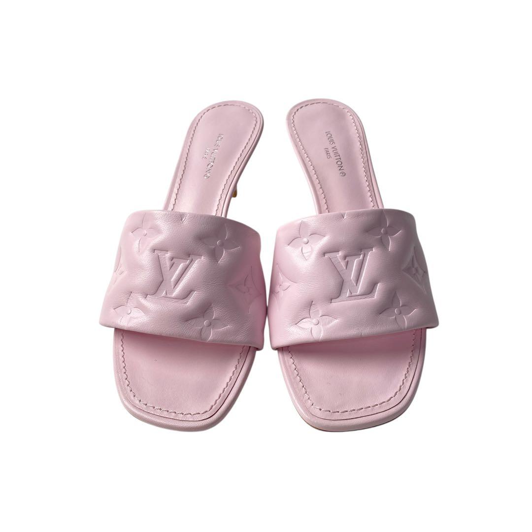 Louis Vuitton Monogram Mule Sandals Pink