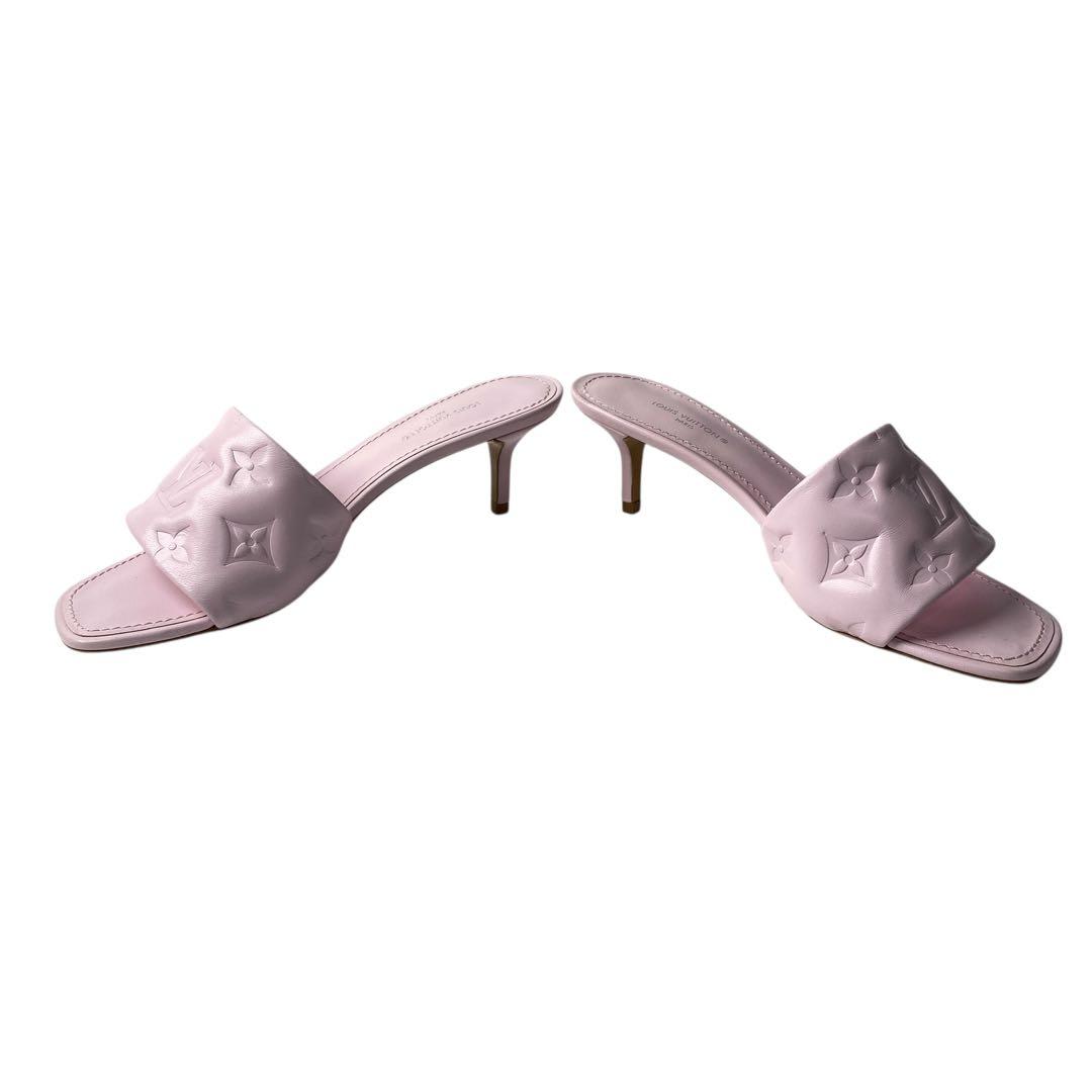 Louis Vuitton Monogram Mule Sandals Pink