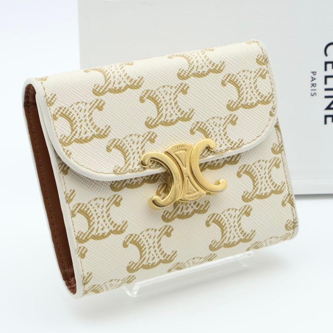 Celine Smallflap Wallet Tri Foldwallet Triomphe