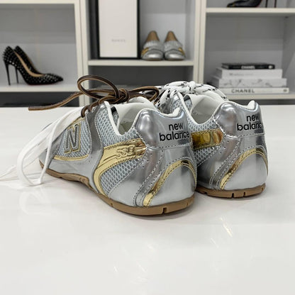Miu Miu Un New Balance 530 SL Mesh Leather Sneakers — view 4