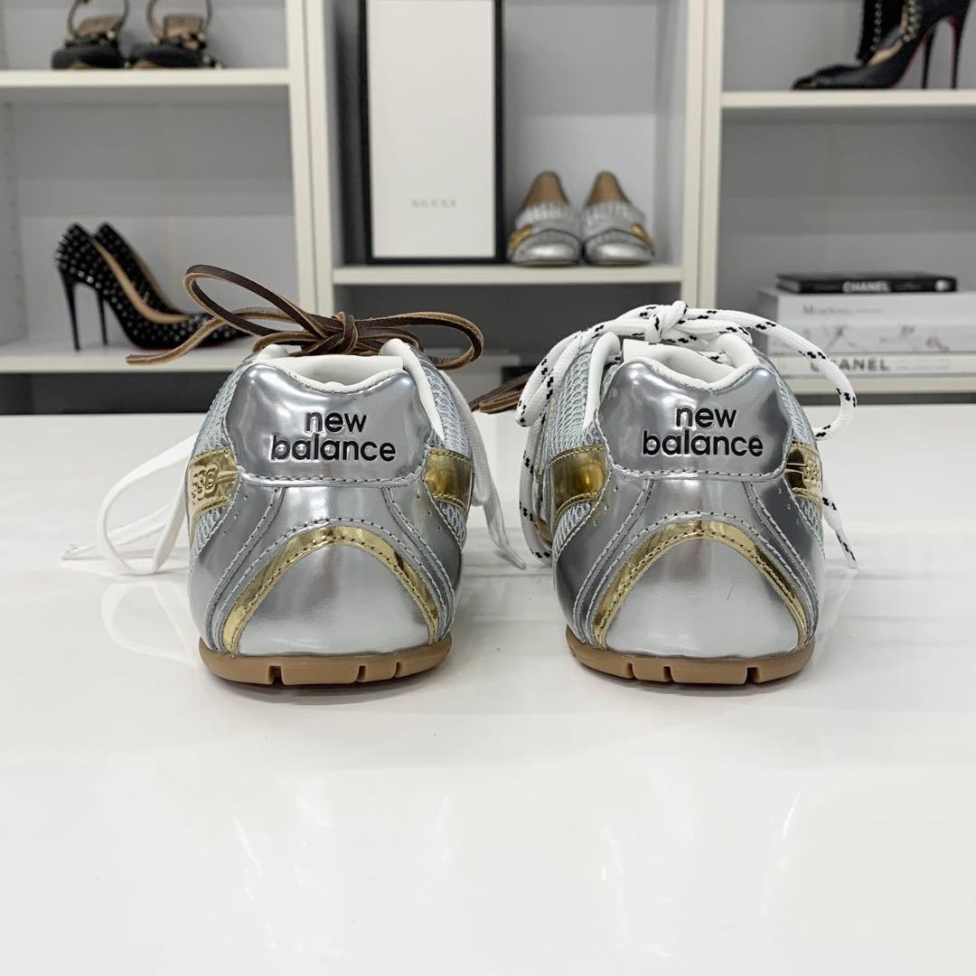 Miu Miu Un New Balance 530 SL Mesh Leather Sneakers — view 5