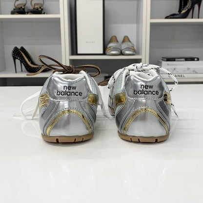 Miu Miu Un New Balance 530 SL Mesh Leather Sneakers — view 5