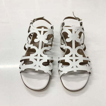 Hermes Leather Guadalquivir Strap Flat Sandals White — view 2