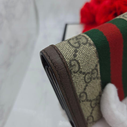Gucci Fold Wallet Ophidia Sherry Line — view 6