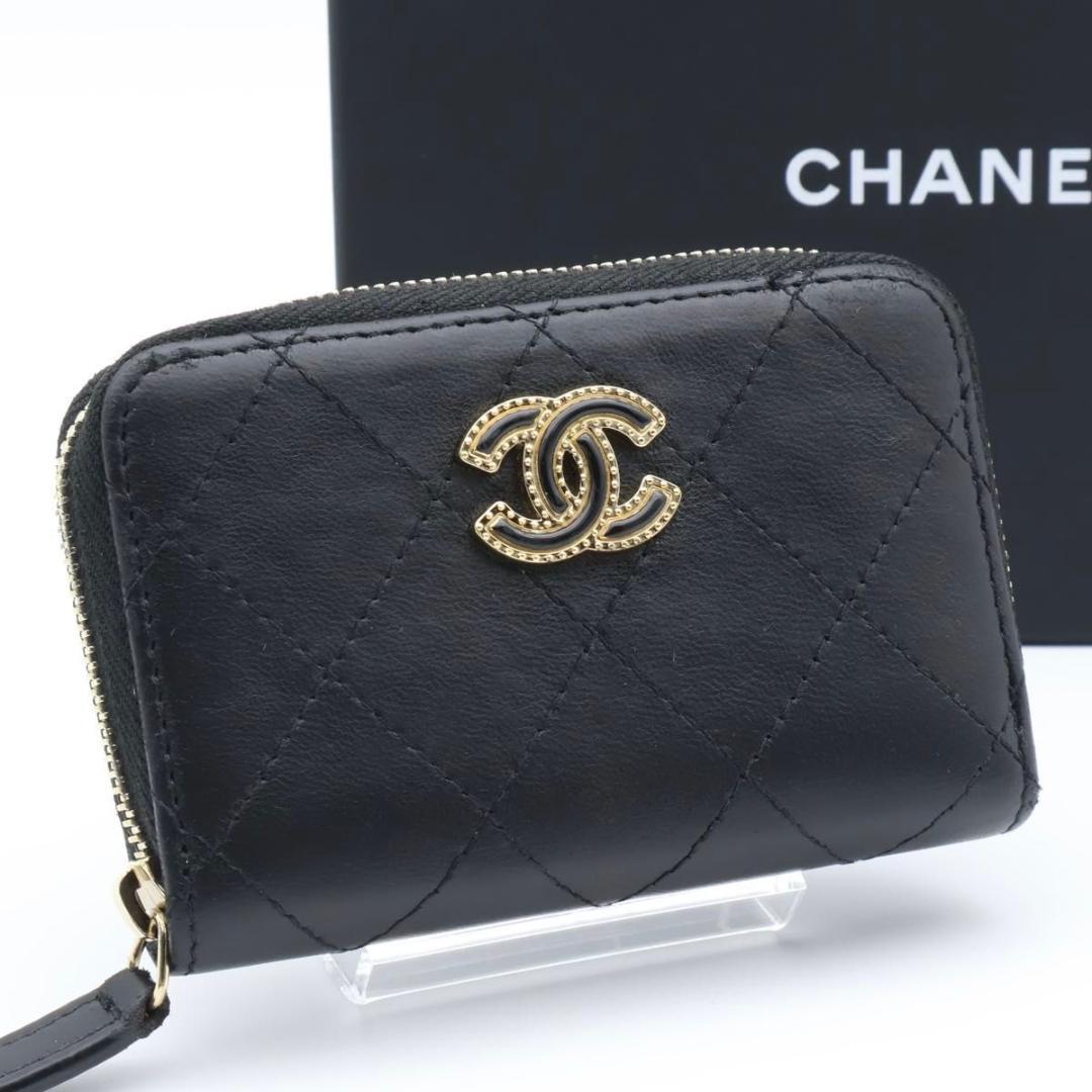 Chanel Classic Zip Coin Purse Lambskin CC Logo