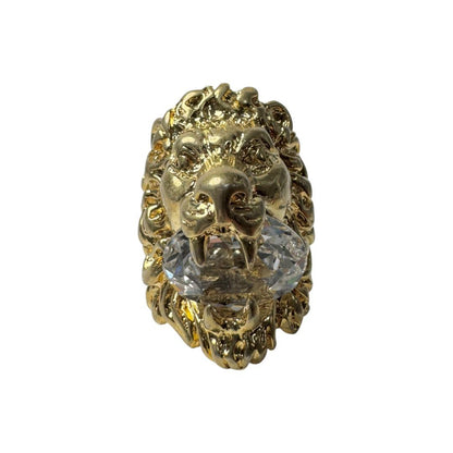 Gucci Lion Head Crystal Ring — view 2