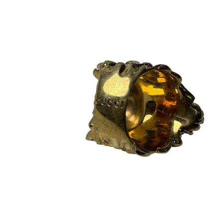 Gucci Lion Head Crystal Ring — view 6