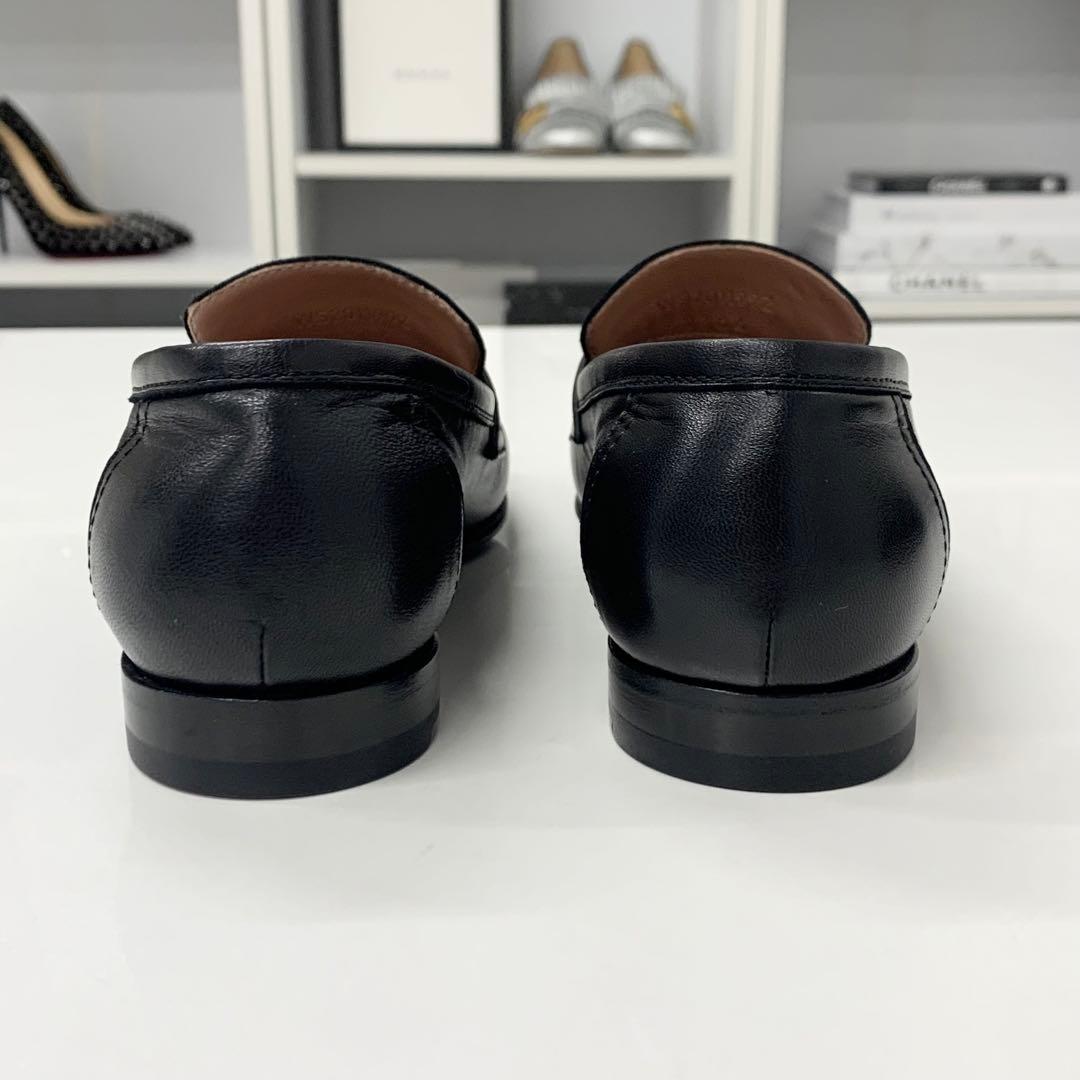 Hermes Paris Leather Loafers Black — view 5