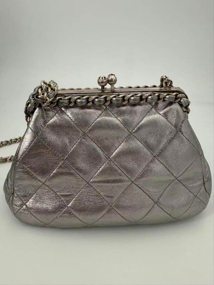 Chanel Choco Bar Kiss Lock Chain Shoulder Bag — view 3