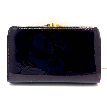 Louis Vuitton Vernis Portefeuille Viennois Amarante Kiss Lock Wallet — view 3