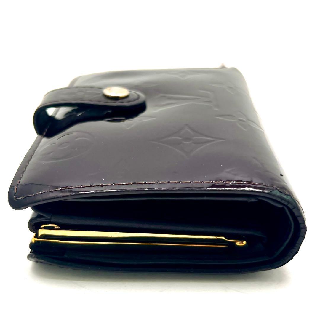 Louis Vuitton Vernis Portefeuille Viennois Amarante Kiss Lock Wallet — view 6