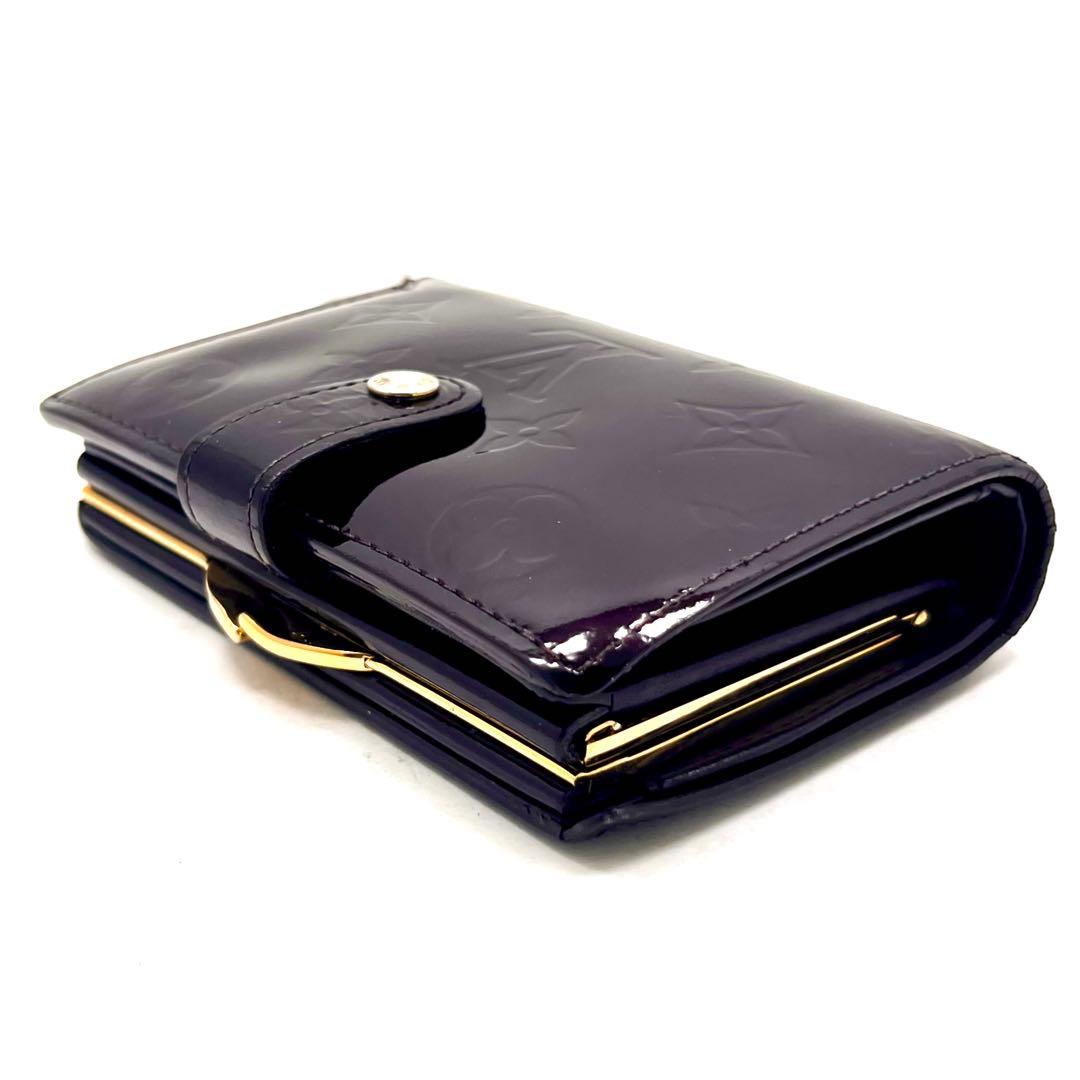 Louis Vuitton Vernis Portefeuille Viennois Amarante Kiss Lock Wallet — view 7