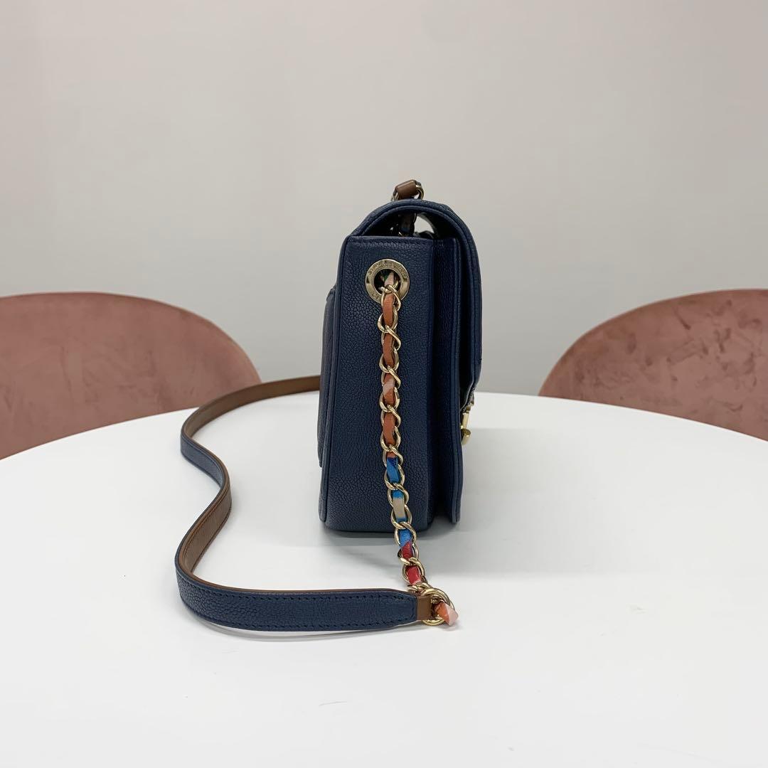 Chanel Half CC Logo Quilted Caviar Leather Shoulder Bag — view 2