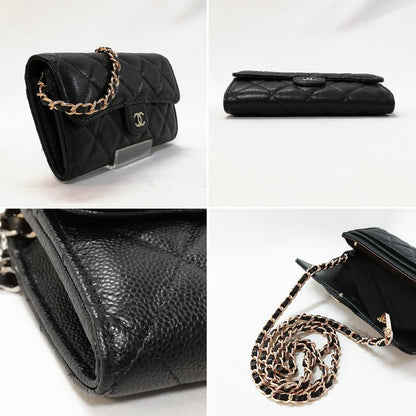 Chanel Flap Wallet Caviar — view 3