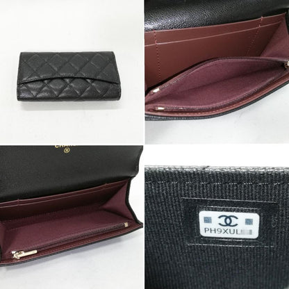 Chanel Flap Wallet Caviar — view 4