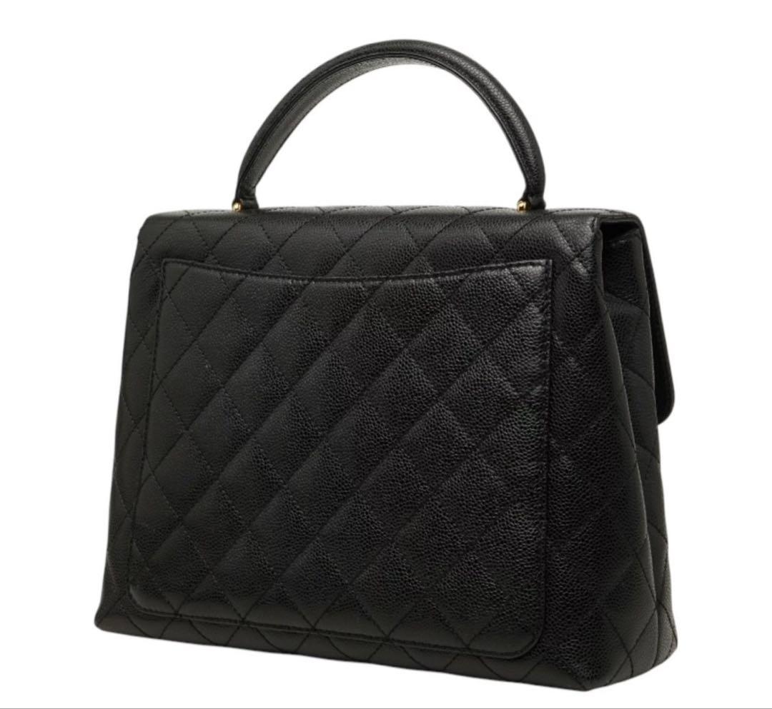 Chanel CC Logo Quilted Handbag Top Handle — view 2