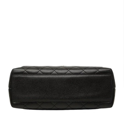 Chanel CC Logo Quilted Handbag Top Handle — view 3
