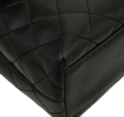Chanel CC Logo Quilted Handbag Top Handle — view 5