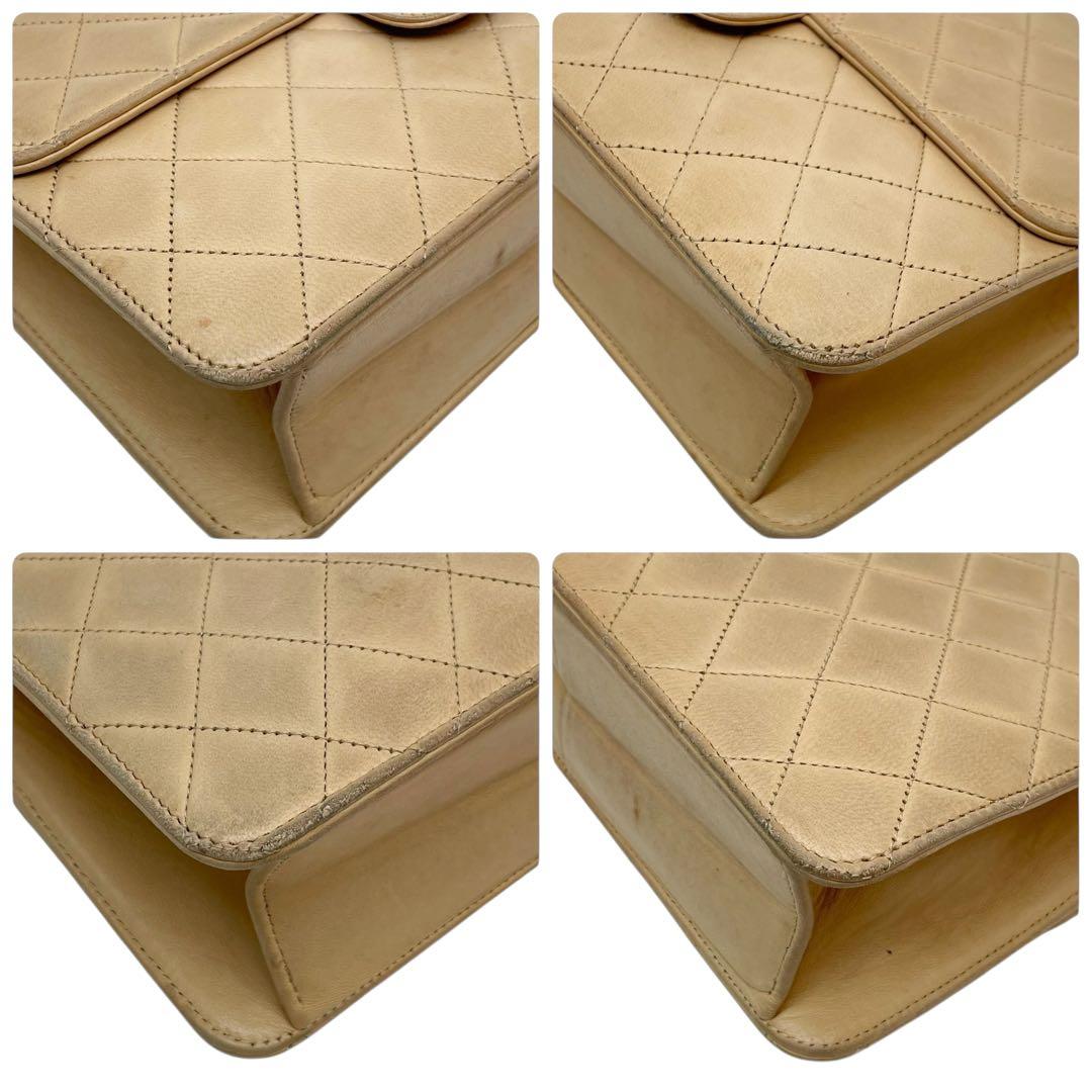 Chanel Lambskin Matelasse Chain Shoulder Bag Coco Mark