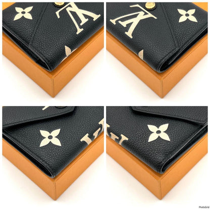 Louis Vuitton Monogram Empreinte Bicolor Victorine Trifold Wallet — view 7