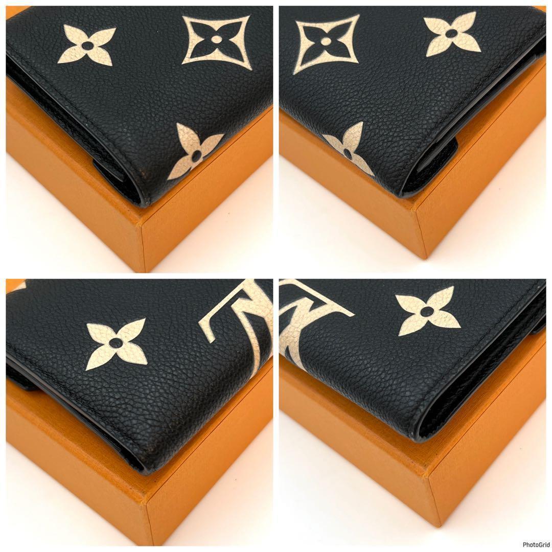 Louis Vuitton Monogram Empreinte Bicolor Victorine Trifold Wallet — view 8