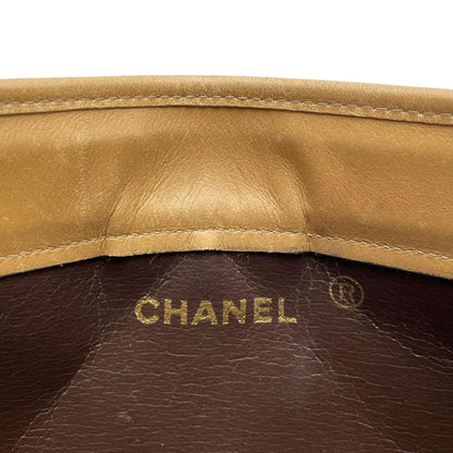 Chanel Lambskin Quilted CC Logo Clutch Beige — view 8