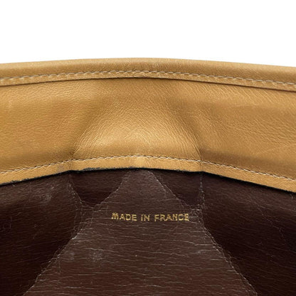 Chanel Lambskin Quilted CC Logo Clutch Beige — view 9