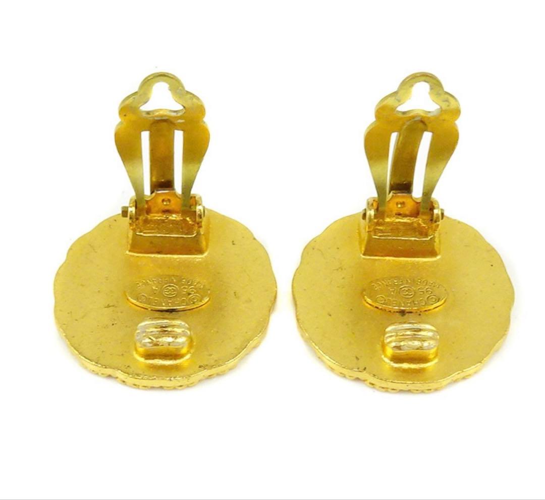 Chanel CC Logo Round Earrings — view 2