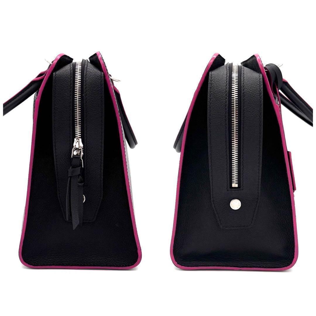 Louis Vuitton Epi Vaneau GM Noir Black Hot Pink Handbag — view 6