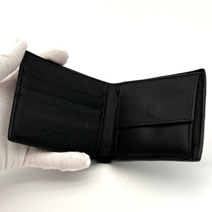 Bottega Veneta Cassette Intrecciato Black Fold Wallet — view 3