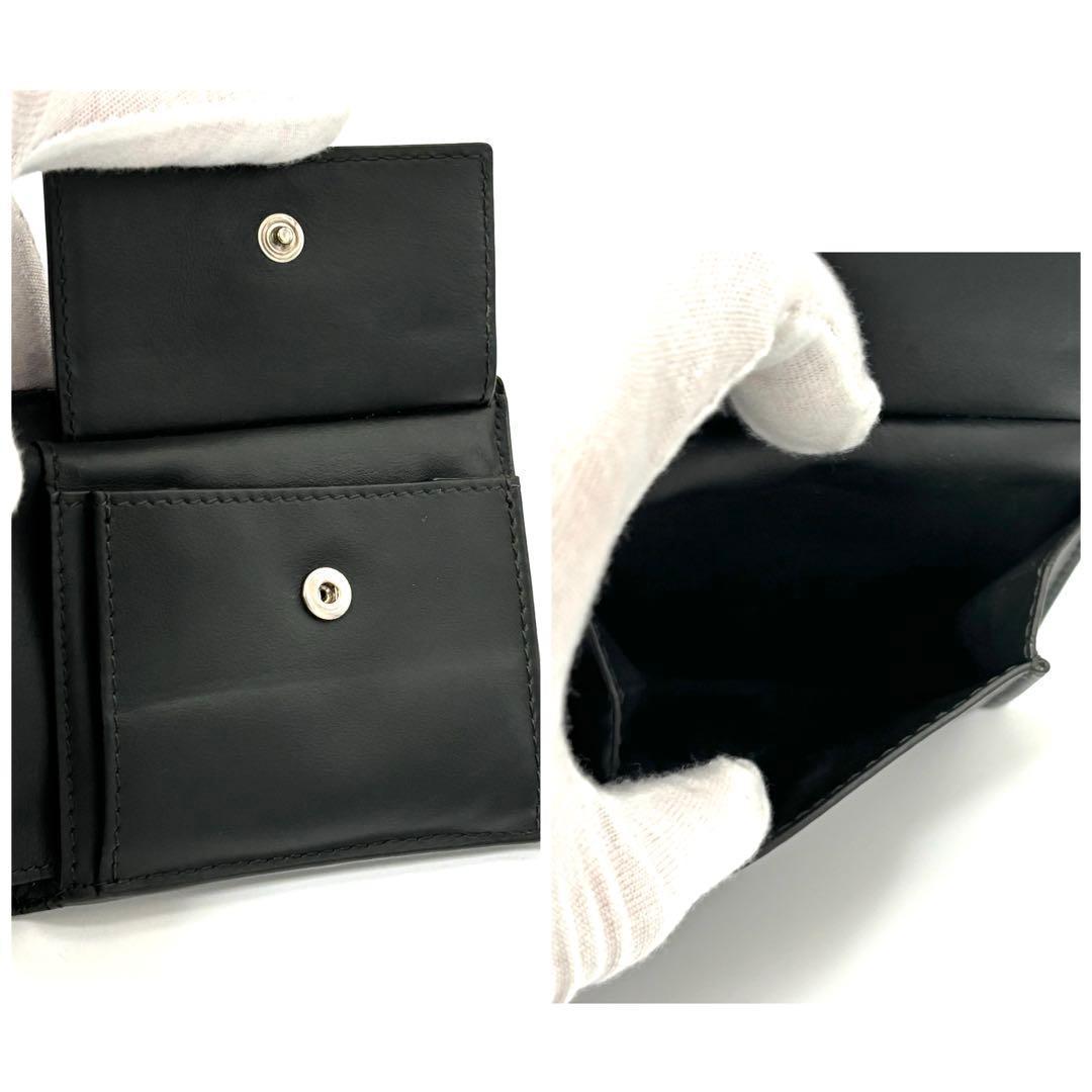 Bottega Veneta Cassette Intrecciato Black Fold Wallet — view 5